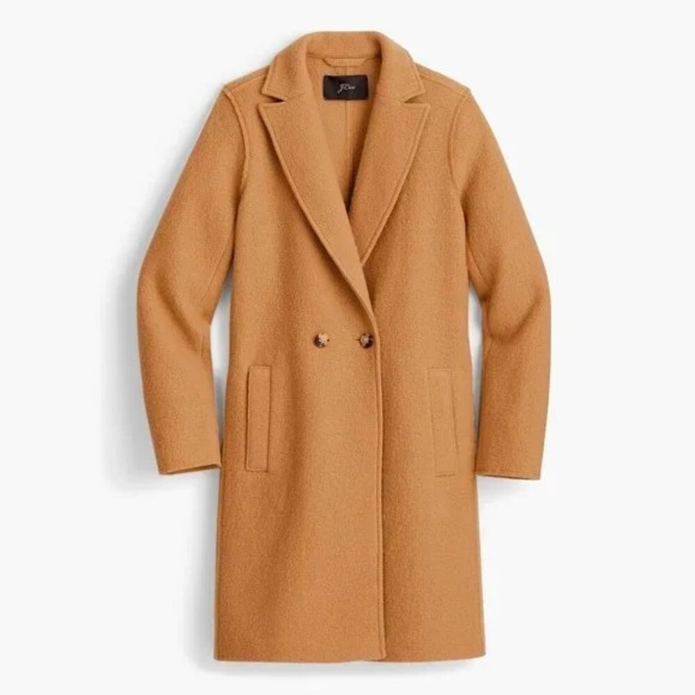 J. Crew Daphne Topcoat in Italian Boiled Wool